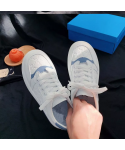 Shoes women's 2022 new fashion low-top lace-up casual student two-color thick bottom white shoes women
