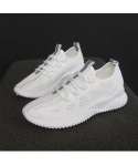 Women weaving flat casual women fashion sneakers anti-slip light weight lady shoes