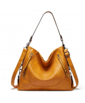 Handbags Leather Large Capacity with Adjustable Shoulder